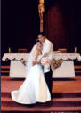 San Jose Filipino Wedding Photography - Couple return to altar