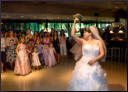 Santa Clara Freedom Hall Wedding Photography - Bride throws bouquet 01